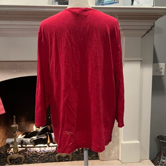 Chico’s hot pink pull over top size large - Picture 2 of 3